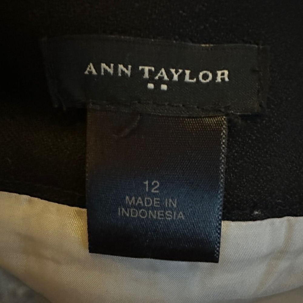Ann Taylor | Women’s Black/White Tweed Pencil Skirt - Size 12 - Picture 3 of 6